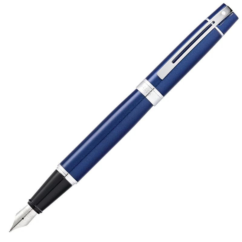SHEAFFER DOLMA KALEM 300 SERİSİ 9341-0 PARLAK MAVİ KROM M UÇ