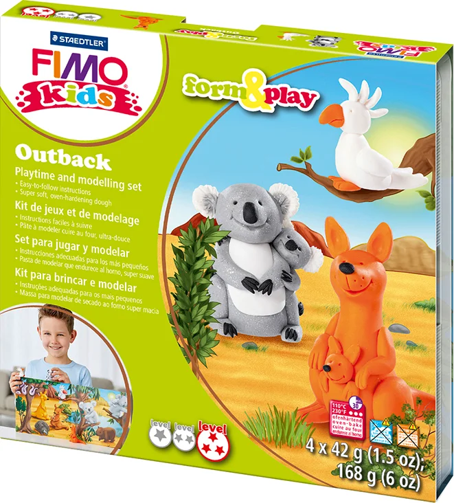 FIMO KIDS MODELLEME KİLİ SET F&amp;P OUTBACK 8034 23 LZ