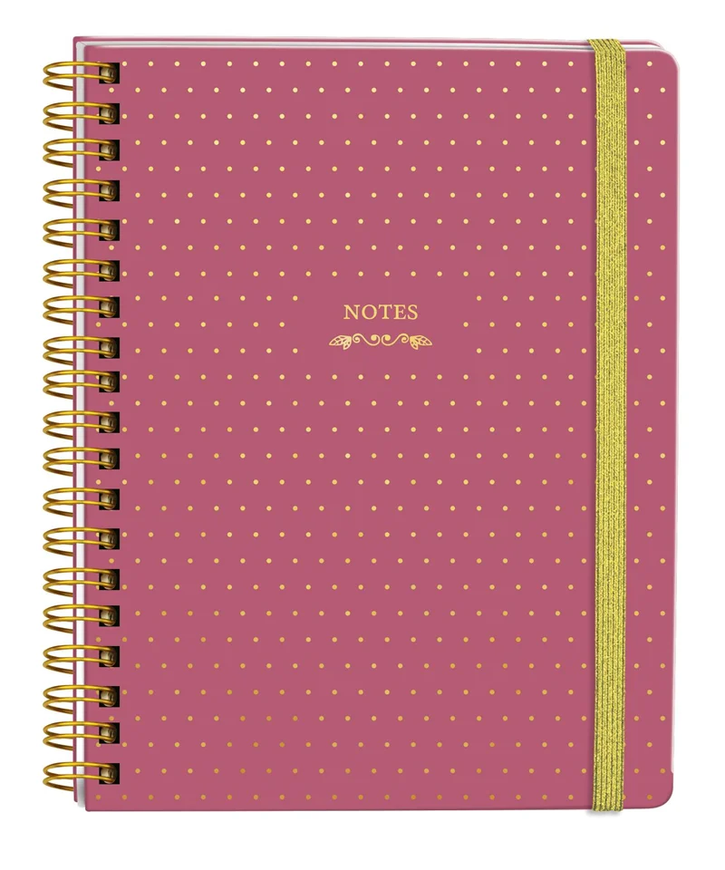VJ DEFTER SERT KAPAK SPİRALLİ 17x24 Cm. 90 Gr. 96 YP. NOKTALI 123-0055