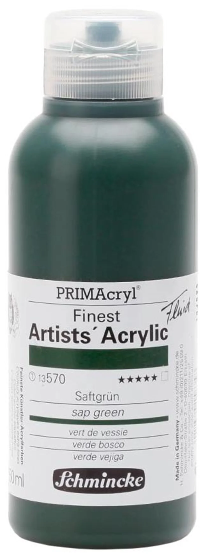 SCHMİNCKE PRİMACRYL ARTİST AKRİLİK BOYA 250 ML SERİ 1 570 SAP GREEN 13570027