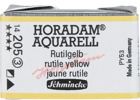 SCHMİNCKE HORADAM AQUARELL ARTİST SULU BOYA TAM TABLET SERİ 3 205 RUTİLE YELLOW 14205043