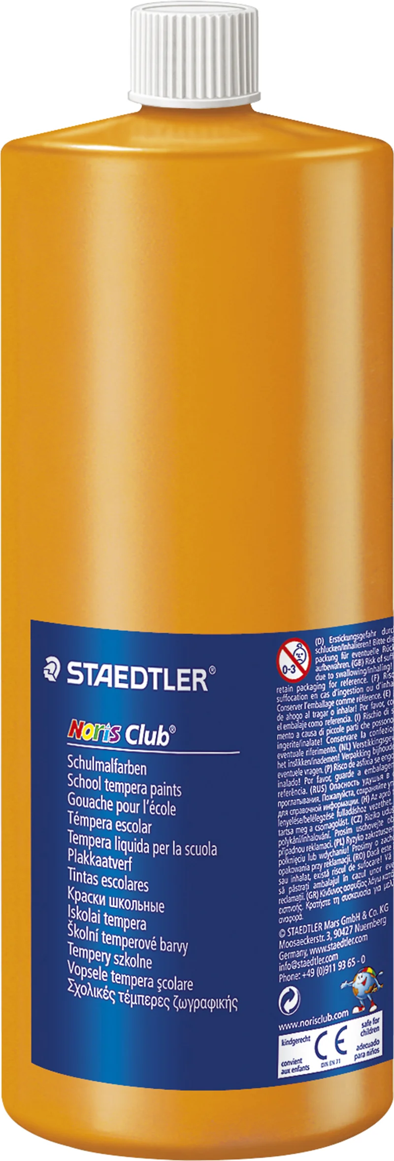 STAEDTLER TEMPERA BOYA NORIS CLUP 1000 ML TURUNCU 8850-4