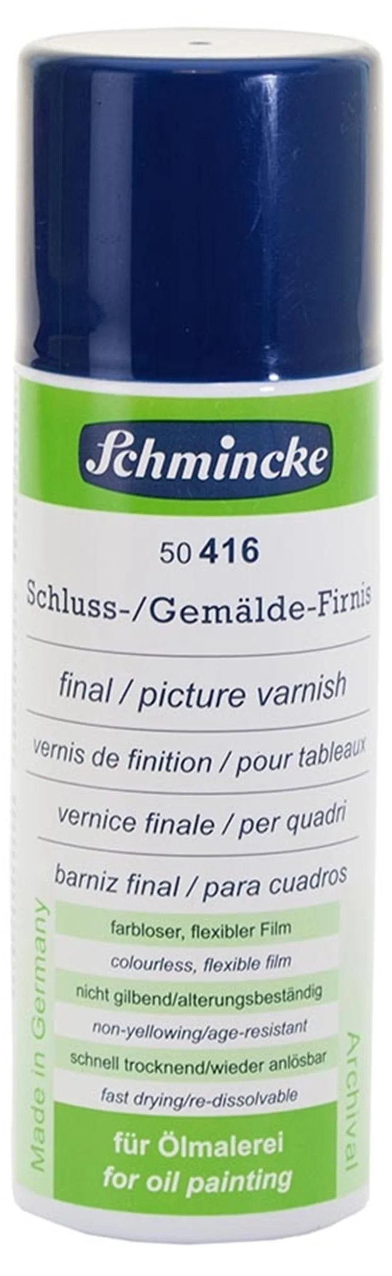SCHMİNCKE FİNAL PİCTURE DAMMAR VARNİSH PARLAK YAĞLI BOYA DAMMAR FİNAL SPREY VERNİK 300 ML 50416 5041