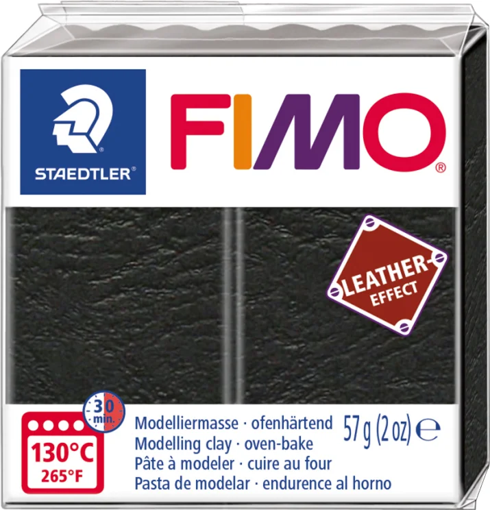 FIMO EFFECT DERİ MODELLEME KİLİ 57 GR SİYAH 8010-909