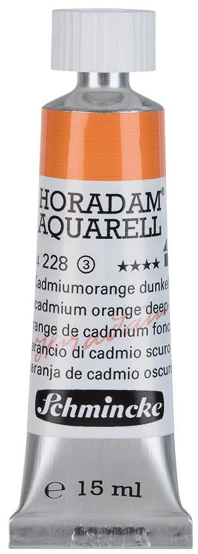 SCHMİNCKE HORADAM AQUARELL ARTİST SULU BOYA 15 ML TÜP SERİ 3 228 CADMİUM ORANGE DEEP 14228006