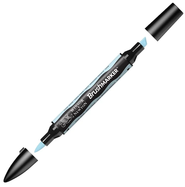 W&N PROMARKER BRUSH KALEM COOL ACQUA 204 WN-0204204