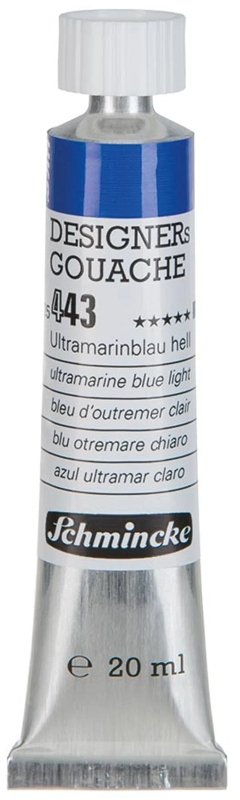 SCHMİNCKE HKS DESİGNERS' GOUACHE GUAJ BOYA 20 ML TÜP 443 ULTRAMARİNE BLUE LİGHT 25443007