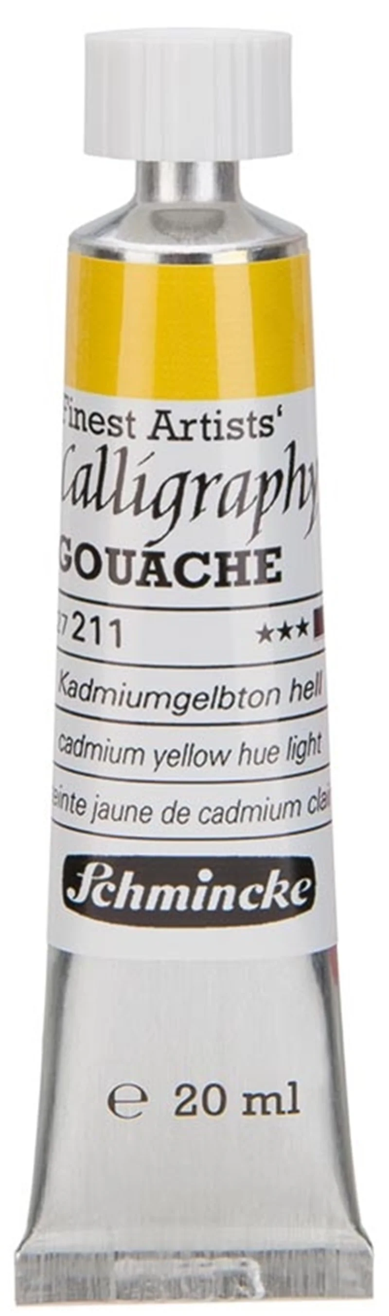 SCHMİNCKE CALLİGRAPHY GOUACHE ARTİST GUAJ BOYA 20 ML TÜP 211 CADMİUM YELLOW HUE LİGHT 27211007