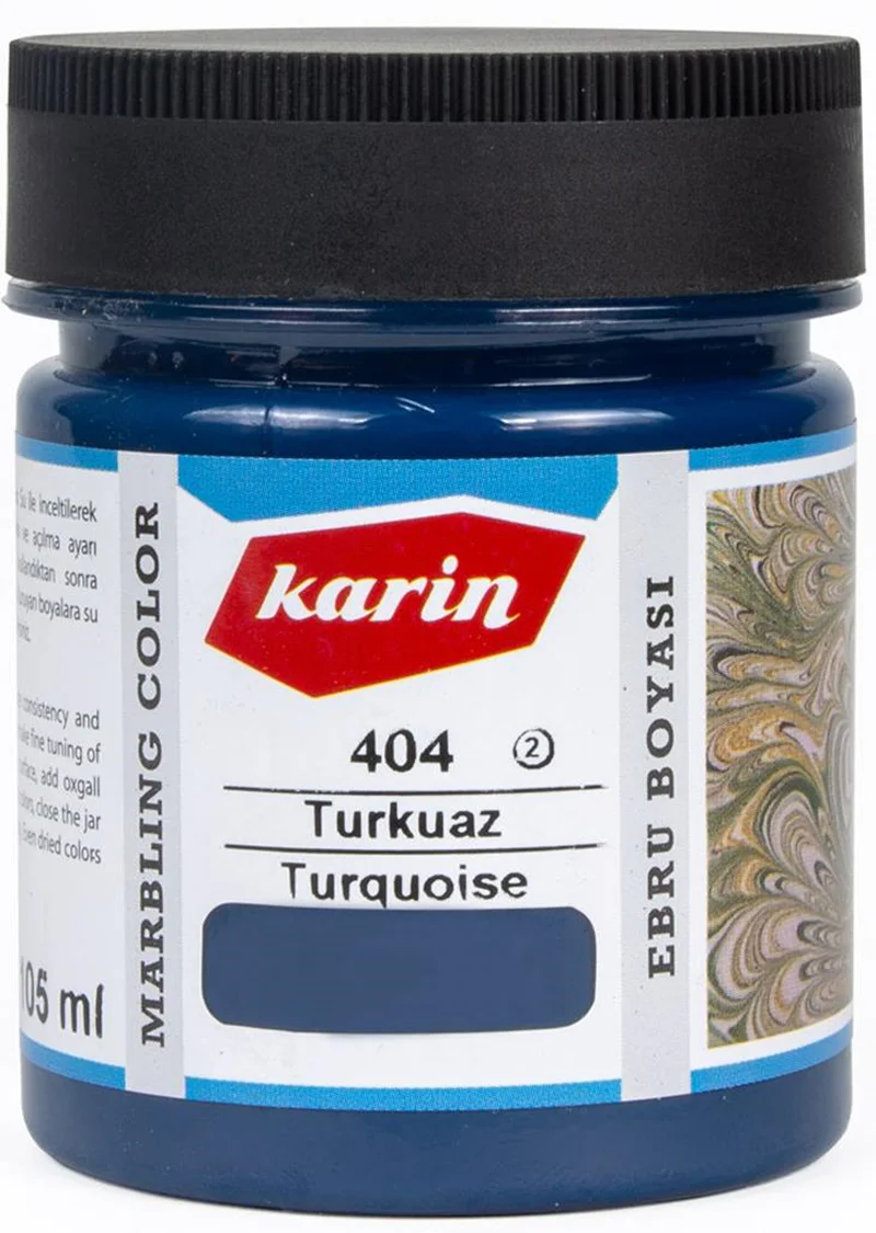 KARİN EBRU BOYASI 105 ML 404 TURKUAZ 61404105