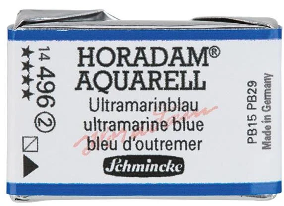 SCHMİNCKE HORADAM AQUARELL ARTİST SULU BOYA TAM TABLET SERİ 2 496 ULTRAMARİNE BLUE 14496043