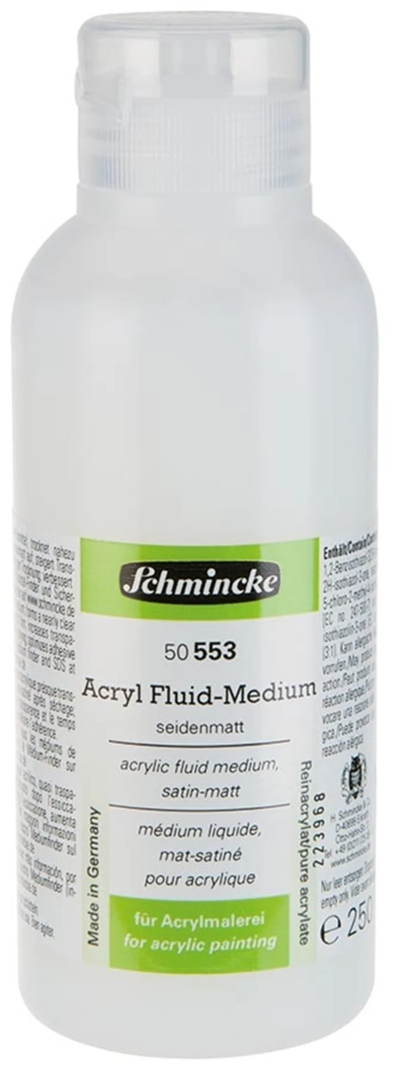 SCHMİNCKE MEDİUM 553 FLUİD MEDİUM SEMİ MAT YARI MAT SIVI AKRİLİK MEDYUMU 250 ML 50553027