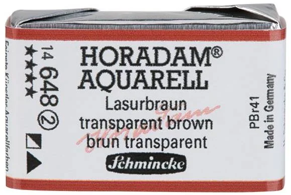 SCHMİNCKE HORADAM AQUARELL ARTİST SULU BOYA TAM TABLET SERİ 2 648 TRANSLUCENT BROWN 14648043