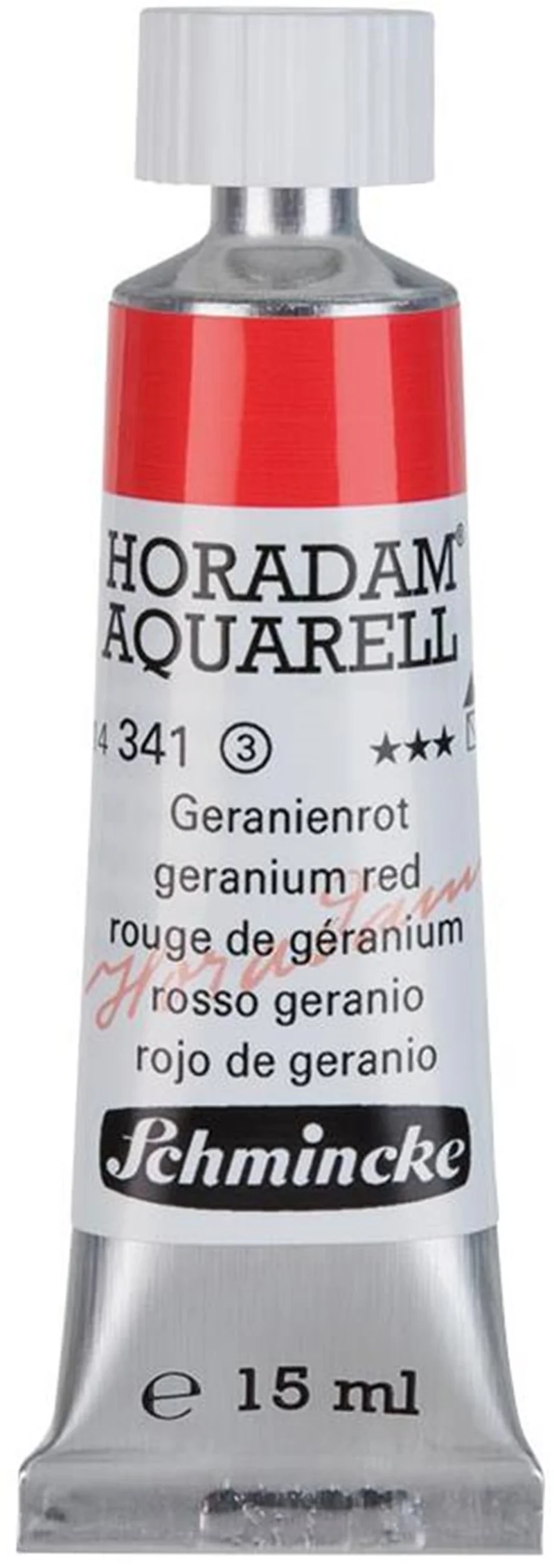SCHMİNCKE HORADAM AQUARELL ARTİST SULU BOYA 15 ML TÜP SERİ 3 341 GERANİUM RED 14341006