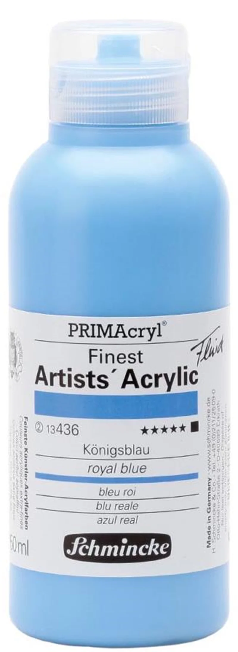SCHMİNCKE PRİMACRYL ARTİST AKRİLİK BOYA 250 ML SERİ 4 436 ROYAL BLUE 13436027