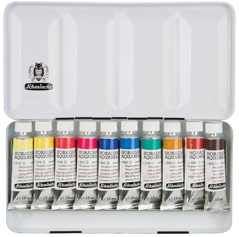 SCHMİNCKE HORADAM METAL KUTU ARTİST SULU BOYA SETİ, 10 X 15 ML 74510097