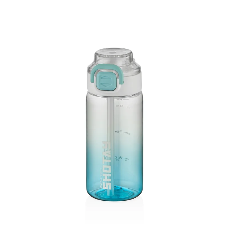 SHOTAY MATARA POLYCARBON  600 ML STRAW GRADIENT (4 ASS.) SHT-ST-7256