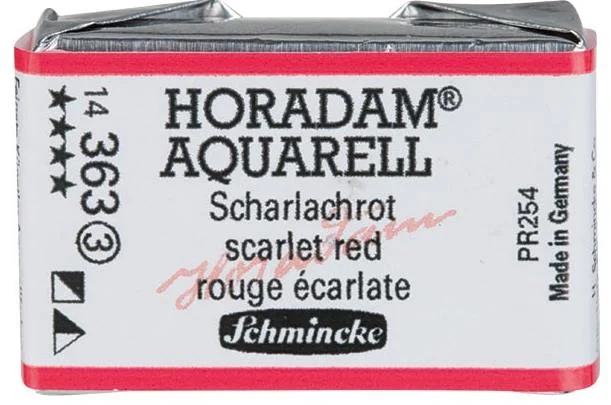 SCHMİNCKE HORADAM AQUARELL ARTİST SULU BOYA TAM TABLET SERİ 3 363 SCARLET RED 14363043