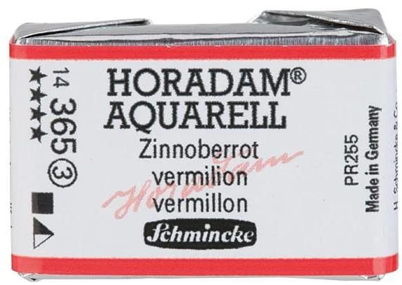 SCHMİNCKE HORADAM AQUARELL ARTİST SULU BOYA TAM TABLET SERİ 3 365 VERMİLİON 14365043
