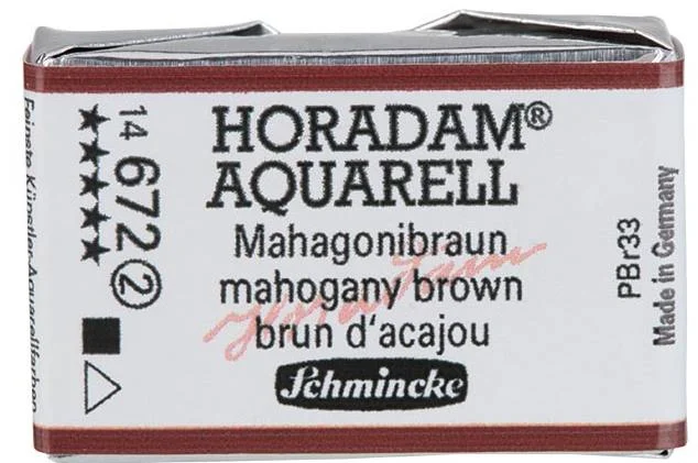 SCHMİNCKE HORADAM AQUARELL ARTİST SULU BOYA TAM TABLET SERİ 2 672 MAHOGANY BROWN 14672043