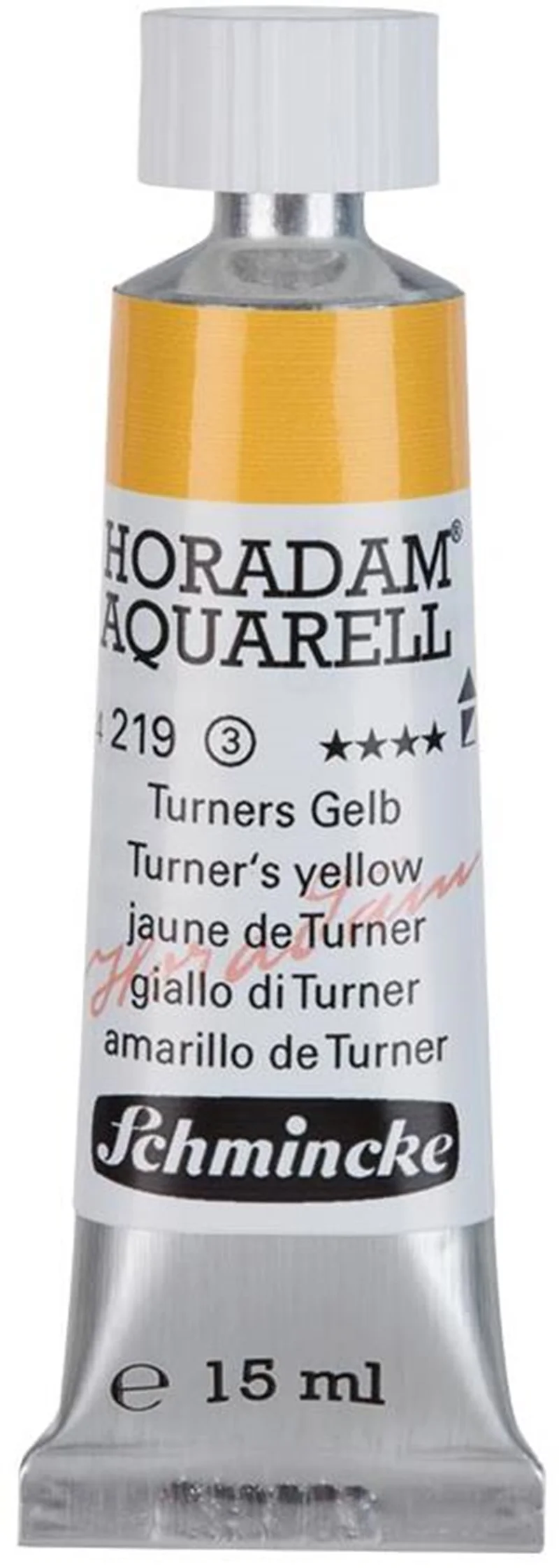 SCHMİNCKE HORADAM AQUARELL ARTİST SULU BOYA 15 ML TÜP SERİ 3 219 TURNER'S YELLOW 14219006