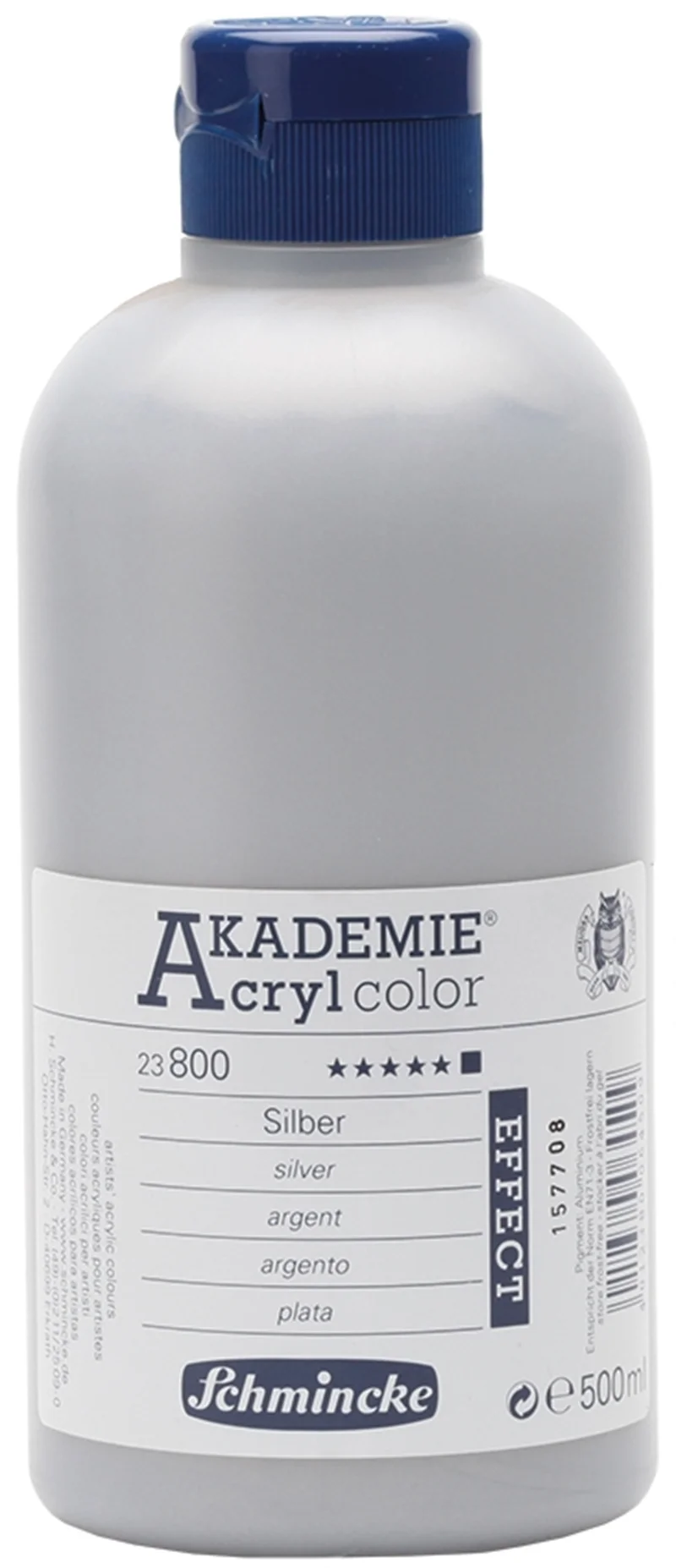 SCHMİNCKE AKADEMİE ACRYL COLOR AKRİLİK BOYA 500 ML 800 SİLVER 23800028