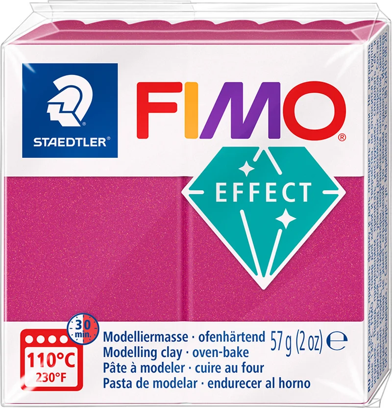 FIMO EFFECT MODELLEME KİLİ 57 GR METALİK BORDO 8010-21