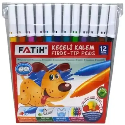 FATİH KEÇELİ KALEM 12 RENK SLİM FA34015SKK12R