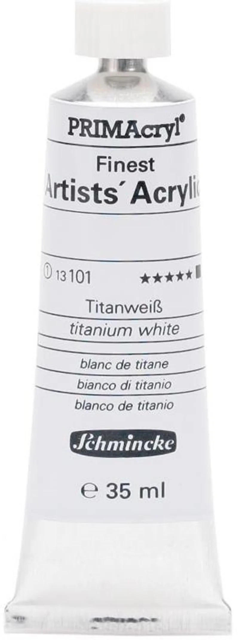 SCHMİNCKE PRİMACRYL ARTİST AKRİLİK BOYA 35 ML SERİ 1 101 TİTANİUM WHİTE 13101009