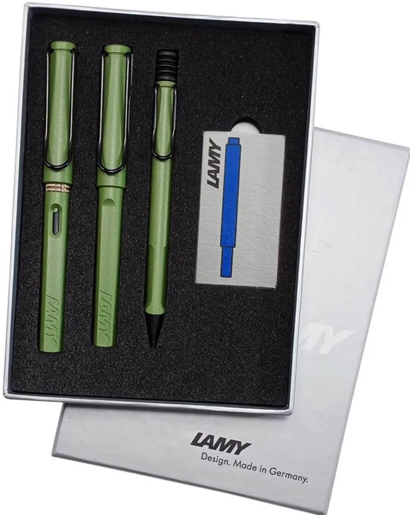 LAMY DOLMA+ROLLER+VERSATİL KALEM SET SAFARI SAVANNAH GREEN TB3-41SG