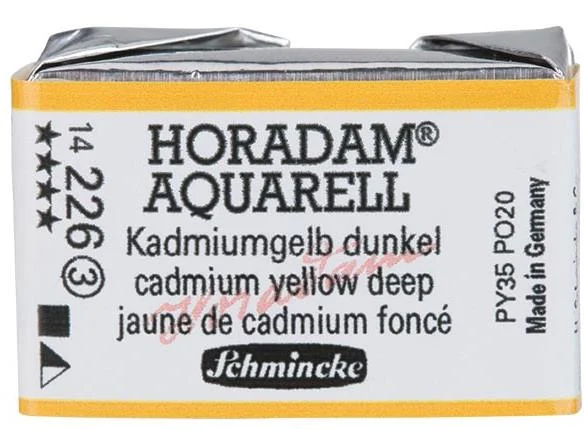 SCHMİNCKE HORADAM AQUARELL ARTİST SULU BOYA TAM TABLET SERİ 3 226 CADMİUM YELLOW DEEP 14226043
