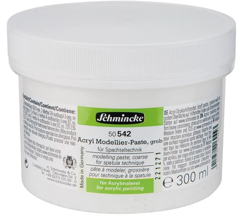 SCHMİNCKE MEDİUM 542 MODELLİNG PASTE COARSE MODEL HAMURU KALIN KIVAM 250 ML 50542048