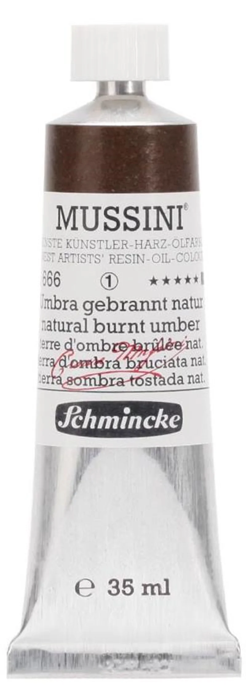 SCHMİNCKE MUSSİNİ ARTİST YAĞLI BOYA 35 ML SERİ 1 666 NATURAL BURNT UMBER 10666009