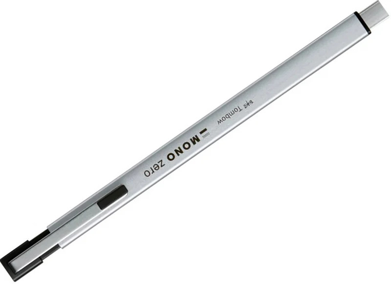 TOMBOW SİLGİ KALEM TİPİ MONO ZERO METAL YASSI UÇ GÜMÜŞ T-EH-KUMS 04