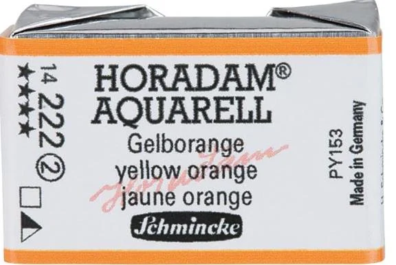 SCHMİNCKE HORADAM AQUARELL ARTİST SULU BOYA TAM TABLET SERİ 2 222 YELLOW ORANGE 14222043