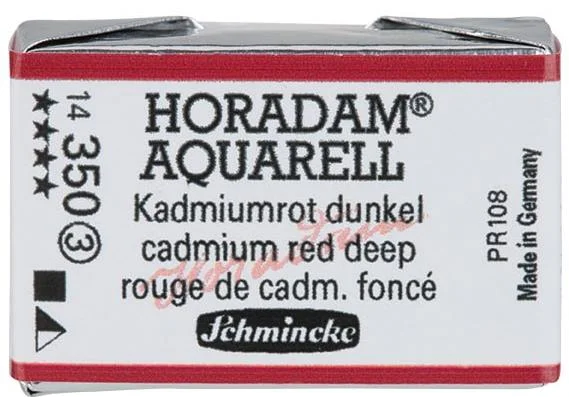 SCHMİNCKE HORADAM AQUARELL ARTİST SULU BOYA TAM TABLET SERİ 3 350 CADMİUM RED DEEP 14350043