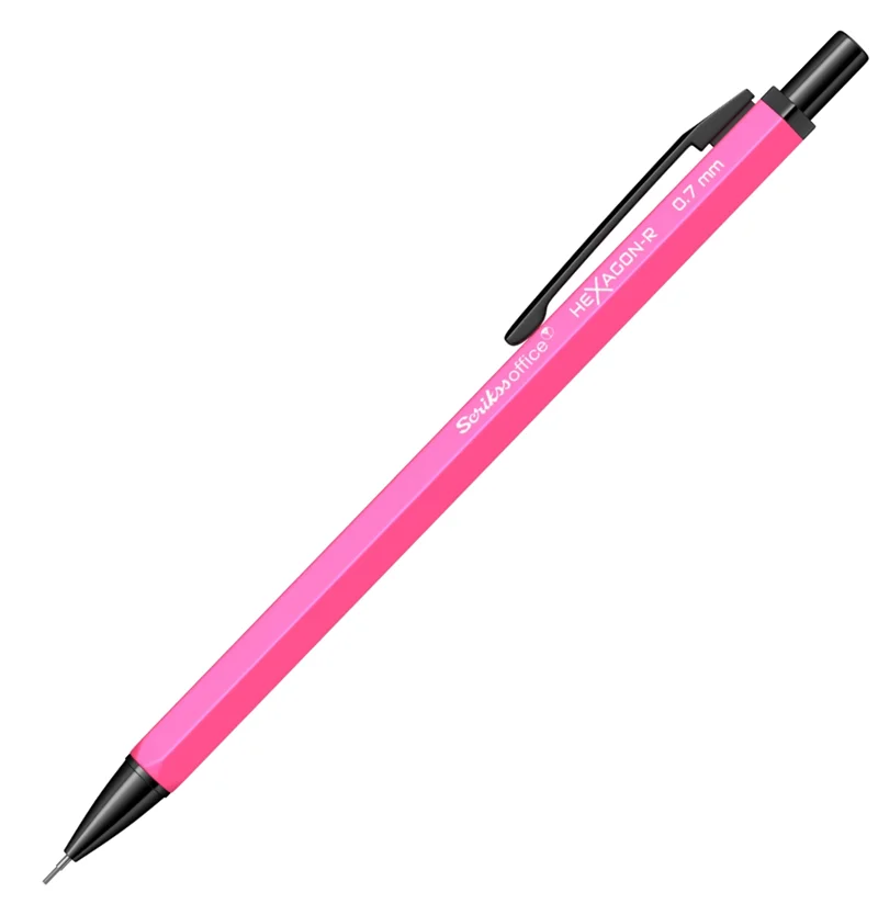 SCRIKSS OFFICE VERSATİL KALEM HEXAGON-R 0.7 NEON PEMBE