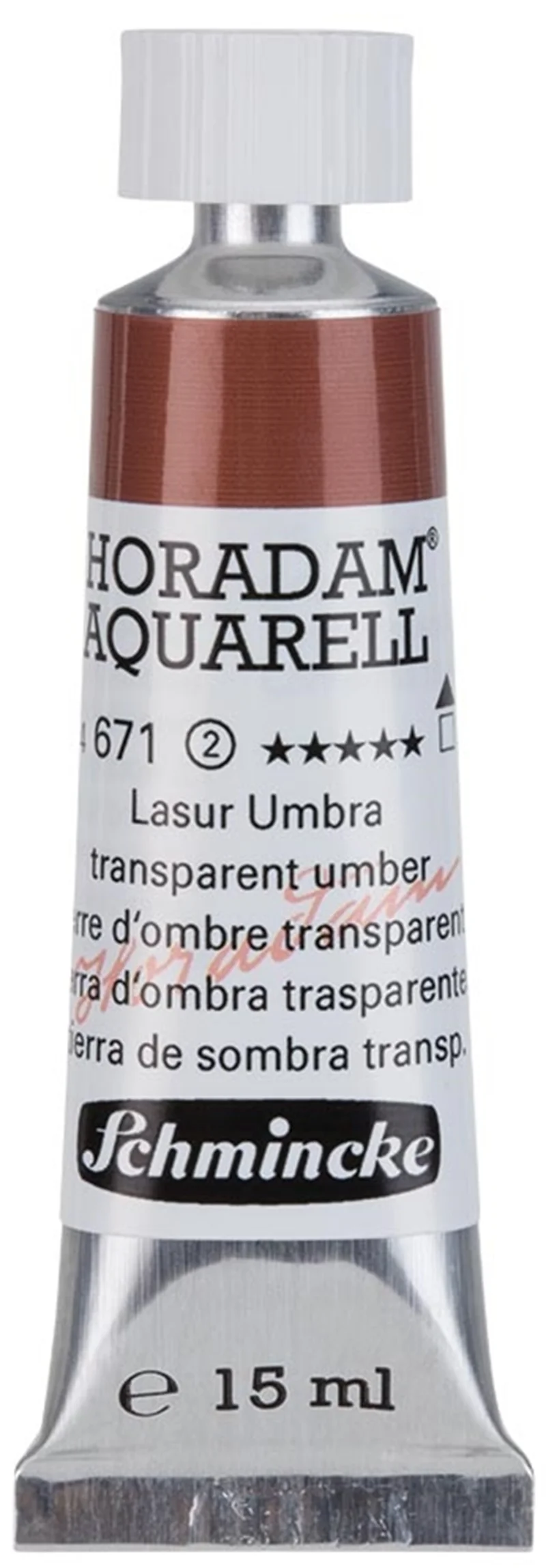SCHMİNCKE HORADAM AQUARELL ARTİST SULU BOYA 15 ML TÜP SERİ 2 671 TRANSPARENT UMBER 14671006