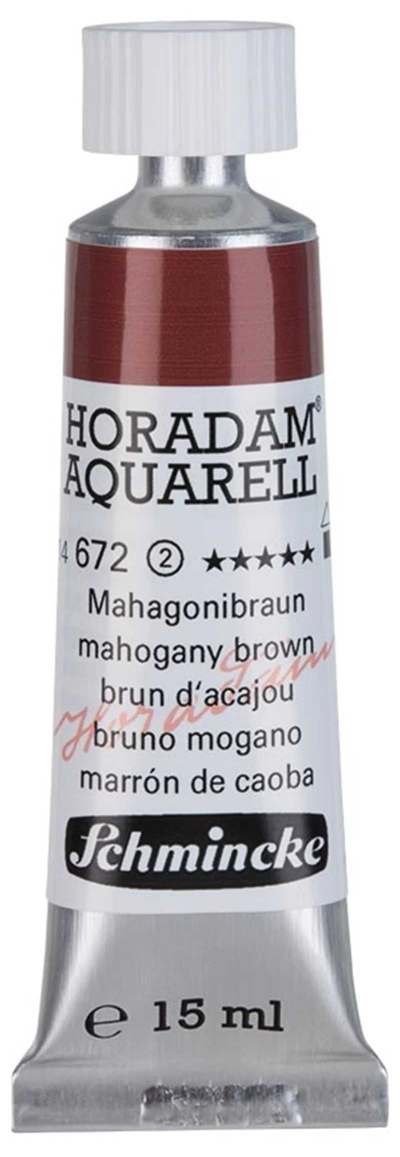 SCHMİNCKE HORADAM AQUARELL ARTİST SULU BOYA 15 ML TÜP SERİ 2 672 MAHOGANY BROWN 14672006