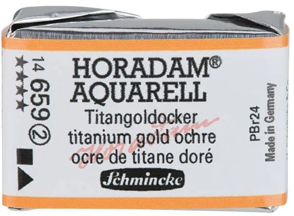SCHMİNCKE HORADAM AQUARELL ARTİST SULU BOYA TAM TABLET SERİ 2 659 TİTANİUM GOLD OCHRE 14659043