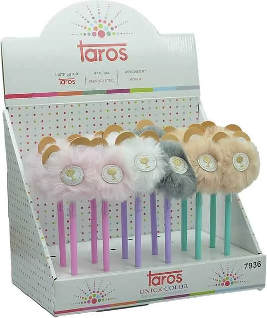 UNICK COLOR YUMURTLAYAN KALEM PELUŞ AYI TEPELİ 24 Lİ 7936