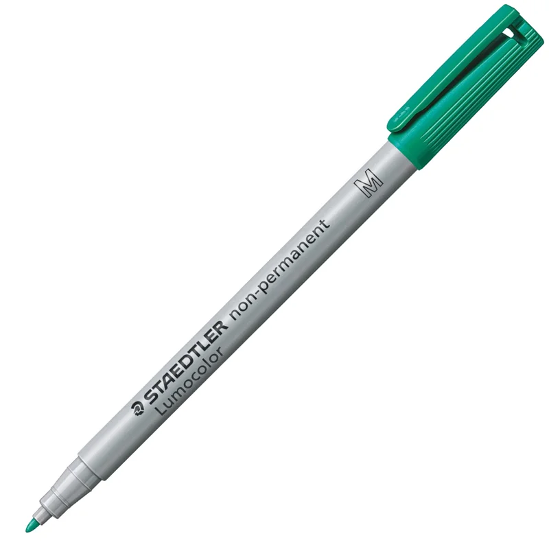 STAEDTLER ASETAT KALEMİ LUMOCOLOR NON-PERMANENT M UÇ YEŞİL 315-5
