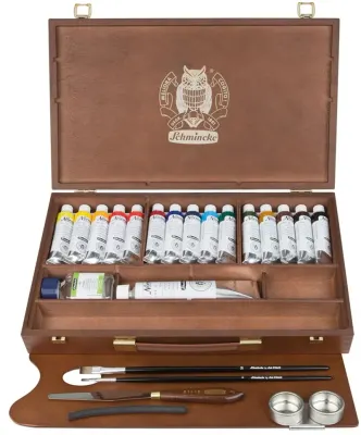 SCHMİNCKE NORMA PROFESSİONAL AHŞAP KUTU YAĞLI BOYA SETİ,15X35ML+WHİTE120ML 60 ML 71115097