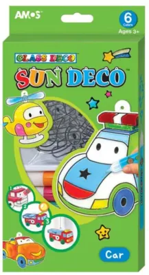 AMOS CAM BOYAMA SETİ SUN DECO ARABALAR SD10P6-C
