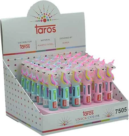 UNICK COLOR TÜKENMEZ KALEM UNICORN KISA ÇOKLU 36 LI 7505