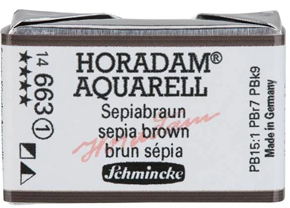 SCHMİNCKE HORADAM AQUARELL ARTİST SULU BOYA TAM TABLET SERİ 1 663 SEPİA BROWN 14663043