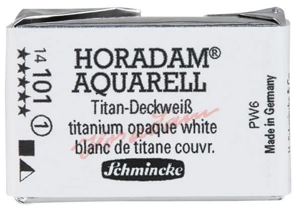 SCHMİNCKE HORADAM AQUARELL ARTİST SULU BOYA TAM TABLET SERİ 1 101 TİTANİUM OPAQUE WHİTE 14101043