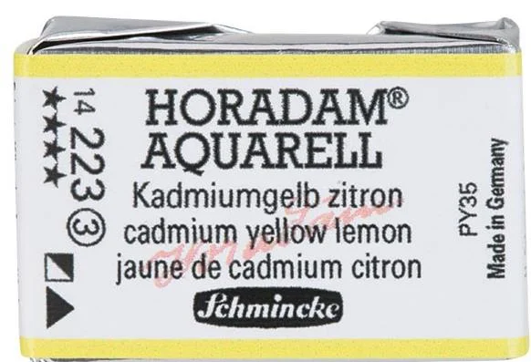 SCHMİNCKE HORADAM AQUARELL ARTİST SULU BOYA TAM TABLET SERİ 3 223 CADMİUM YELLOW LEMON 14223043