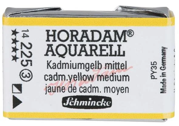 SCHMİNCKE HORADAM AQUARELL ARTİST SULU BOYA TAM TABLET SERİ 3 225 CADMİUM YELLOW MİDDLE 14225043