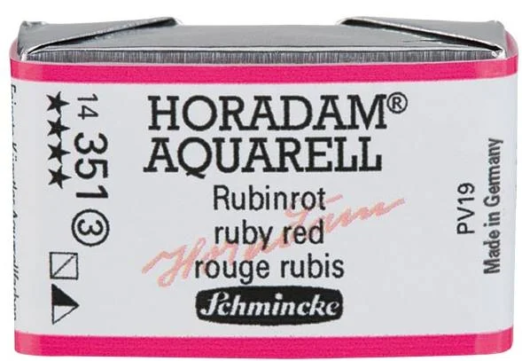 SCHMİNCKE HORADAM AQUARELL ARTİST SULU BOYA TAM TABLET SERİ 3 351 RUBY RED 14351043