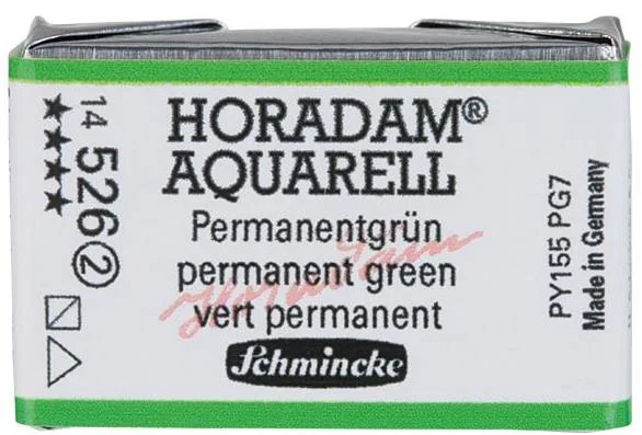 SCHMİNCKE HORADAM AQUARELL ARTİST SULU BOYA TAM TABLET SERİ 2 526 PERMANENT GREEN 14526043